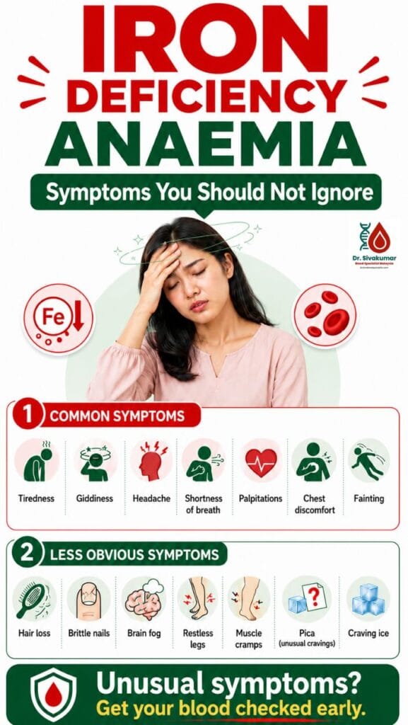 Irond Deficiency Anaemia Symptoms