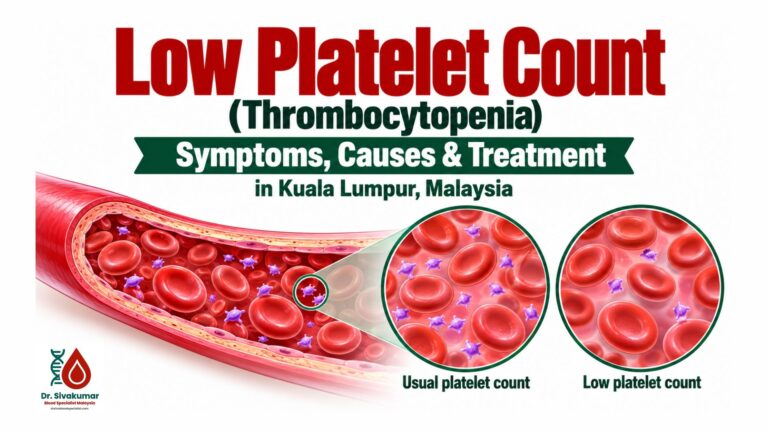 Low Platelet Count (Thrombocytopenia): Symptoms, Causes & Treatment in Kuala Lumpur, Malaysia